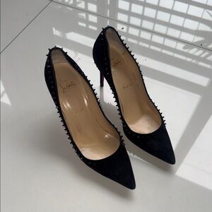 Christian Louboutin Black Studded Heels